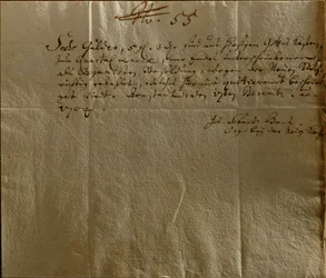 Vergütungsquittung, 17. Dezember 1704